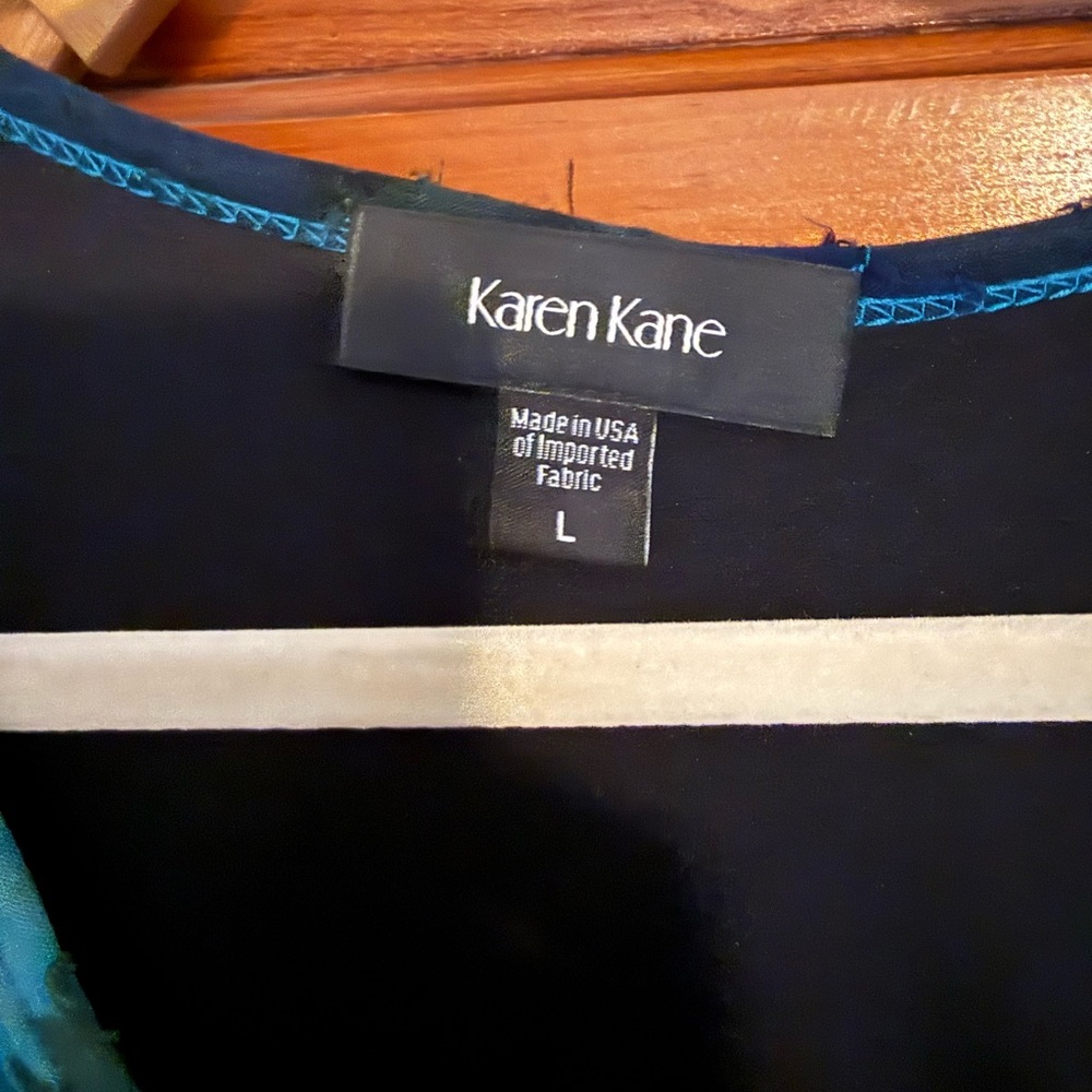 Karen Kane Black and Teal Garment